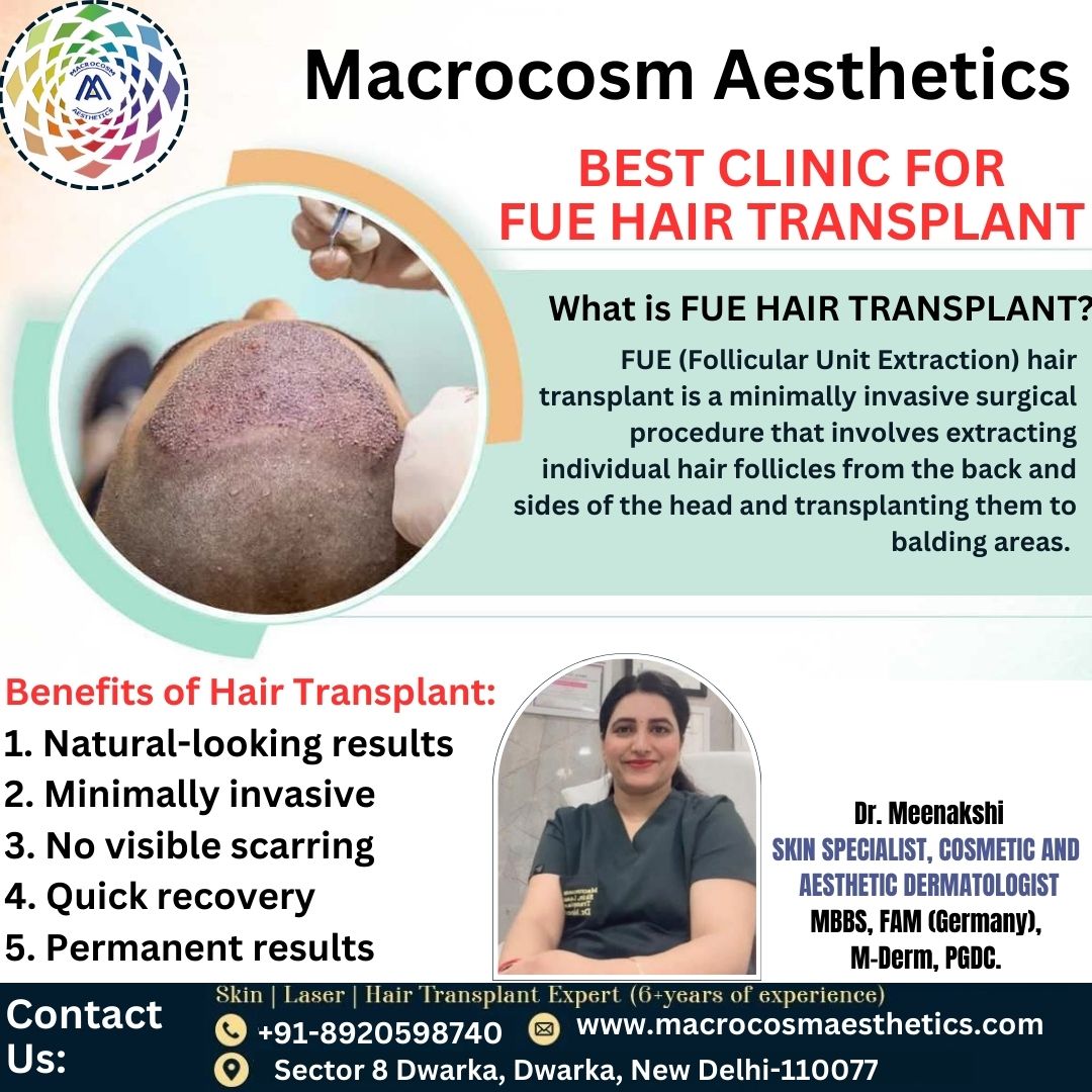 BEST CLINIC FOR FUE(Follicular Unit Extraction) HAIR TRANSPLANT